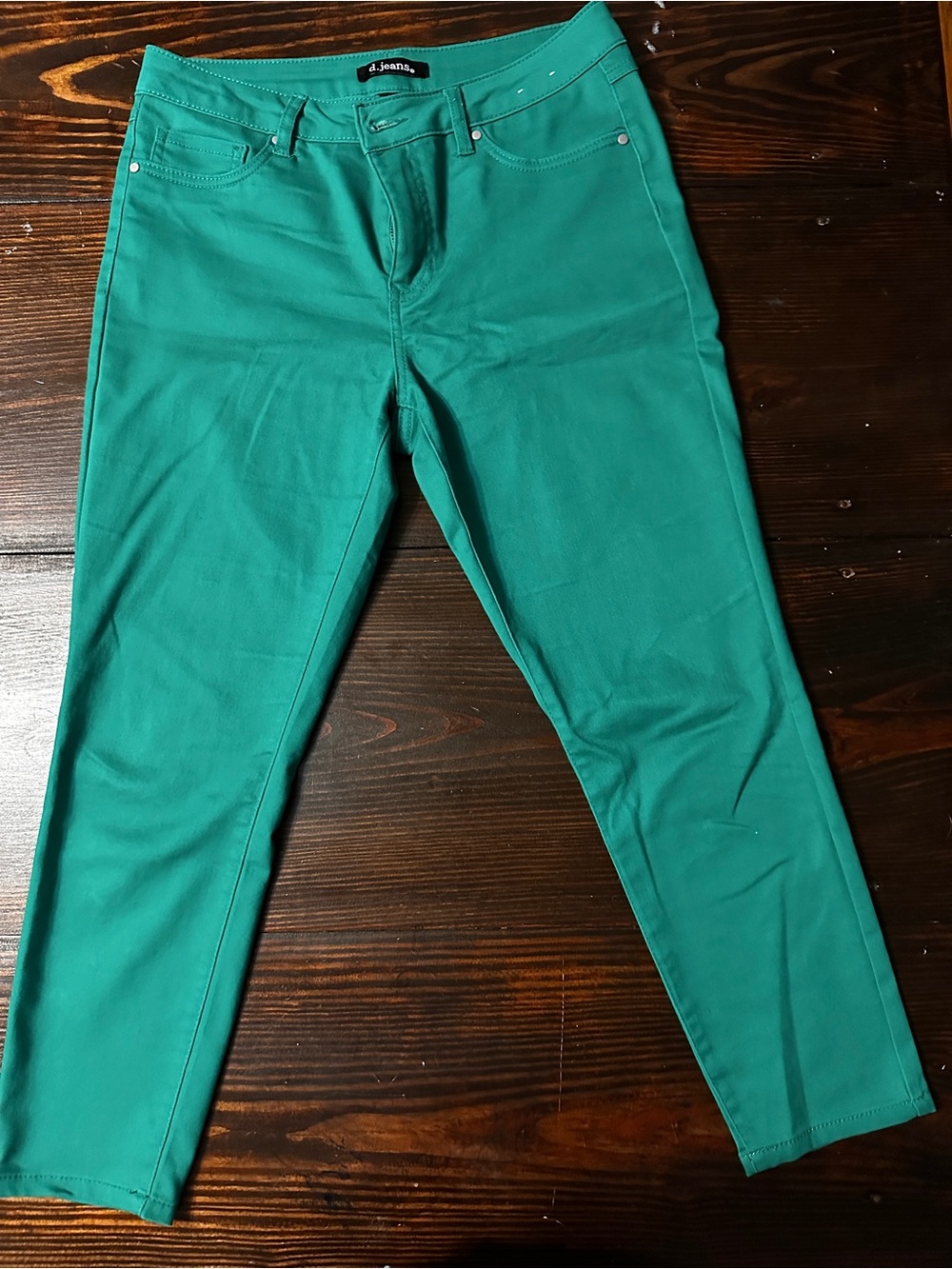 d. jeans woman’s Teal capri Jeans size 8p